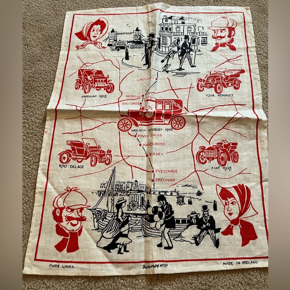 Vintage Irish Linen Kitchen Towel